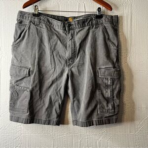 Carhartt Relaxed Fit Canvas Cargo Grey Shorts Size 42
